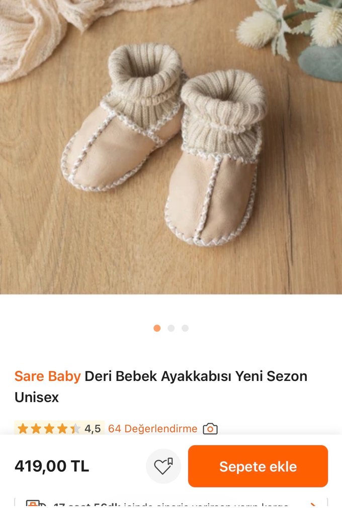 Sarebaby Organik Bebek Patik Seti 0-6 ay - Görsel 5