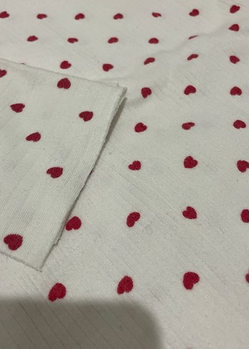 Beyaz Kalp Desenli Çocuk Battaniyesi - Görsel 3