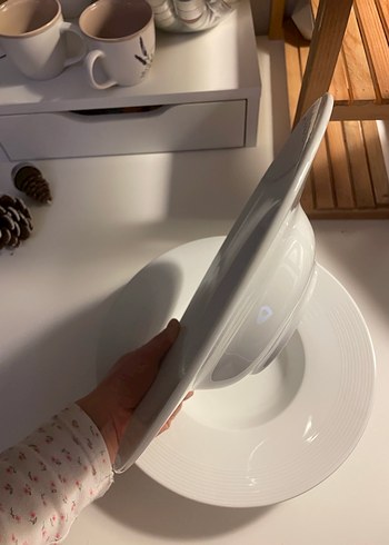 Beyaz Derin Tabak 2li makarna tabağı - Görsel 3