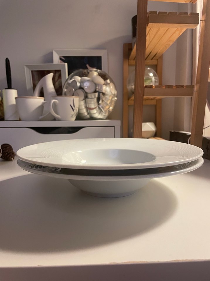 Beyaz Derin Tabak 2li makarna tabağı - Görsel 2