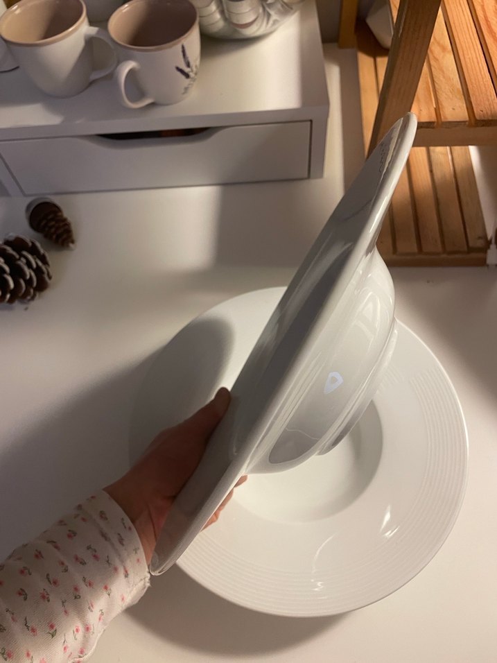 Beyaz Derin Tabak 2li makarna tabağı - Görsel 3