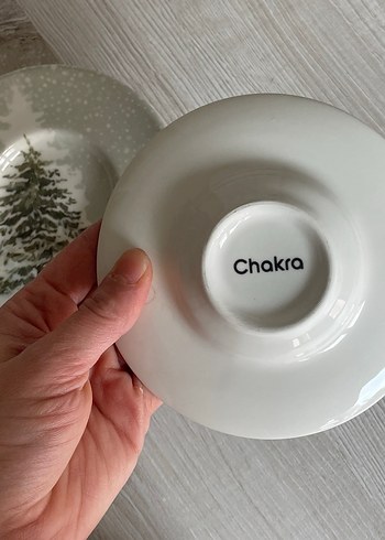 Kar Desenli 2li Çay Tabağı - Görsel 3