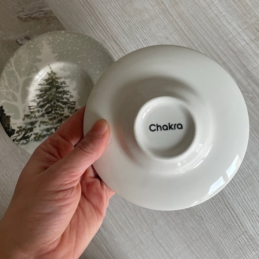 Kar Desenli 2li Çay Tabağı - Görsel 3