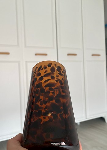 Kahverengi Desenli Cam Bardak - Görsel 4