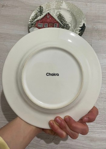 Chakra 2li porselen pasta tabağı - Görsel 4