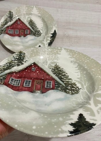 Chakra 2li porselen pasta tabağı - Görsel 3