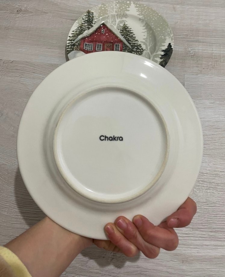 Chakra 2li porselen pasta tabağı - Görsel 4