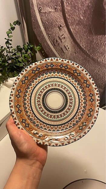 Tekli pasta duvar tabağı