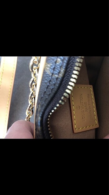  Beden kahverengi Renk Louis Vuitton çapraz çanta