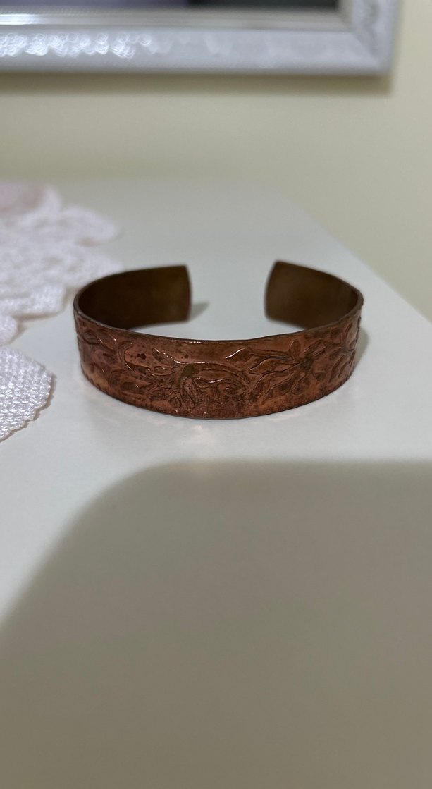 Bohem Tarzı Bakır Bileklik 2 adet - Görsel 2