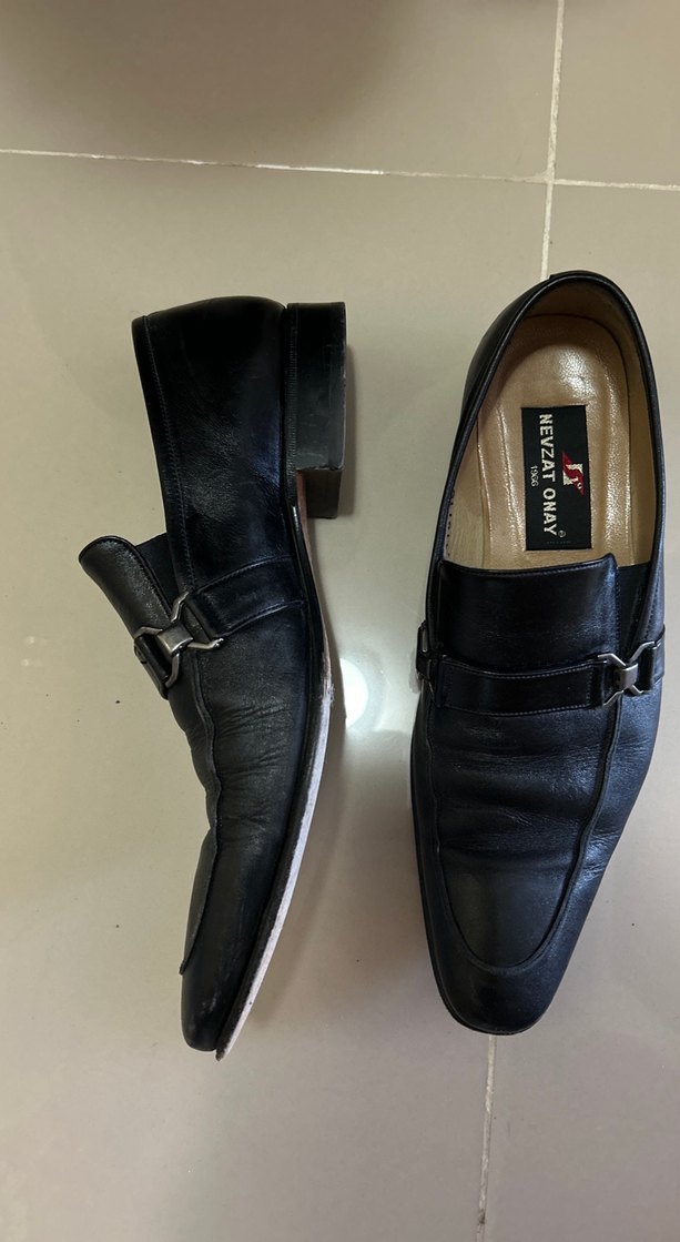 Nevzat Onay Siyah Tokalı Klasik Deri  Erkek Ayakkabı - Görsel 2