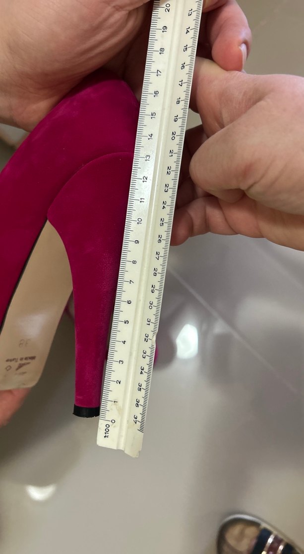 Pembe Süet Stiletto Topuklu Kadın Ayakkabı - Görsel 5