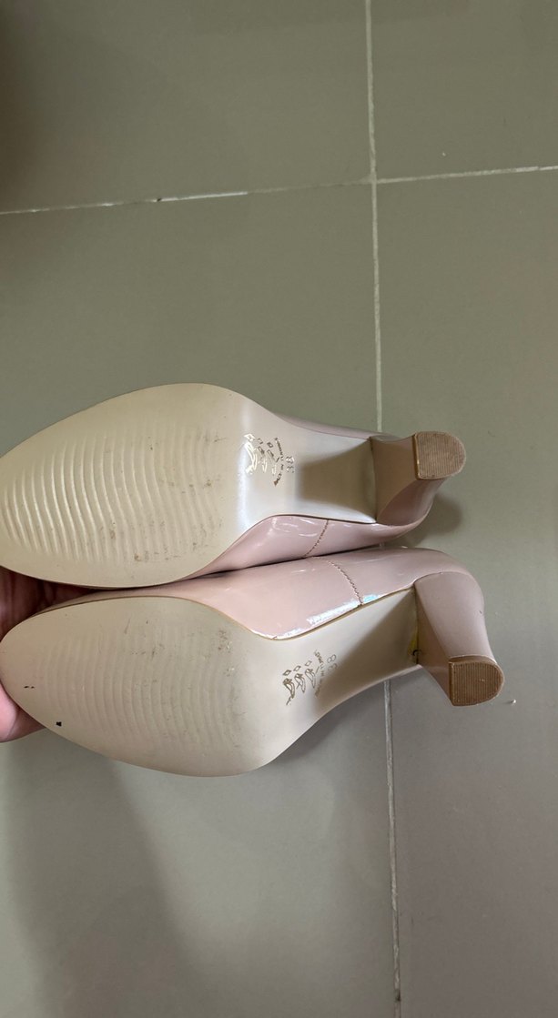 Pudra POLARİS Parlak  Topuklu Kadın Ayakkabı 38 numara - Görsel 2