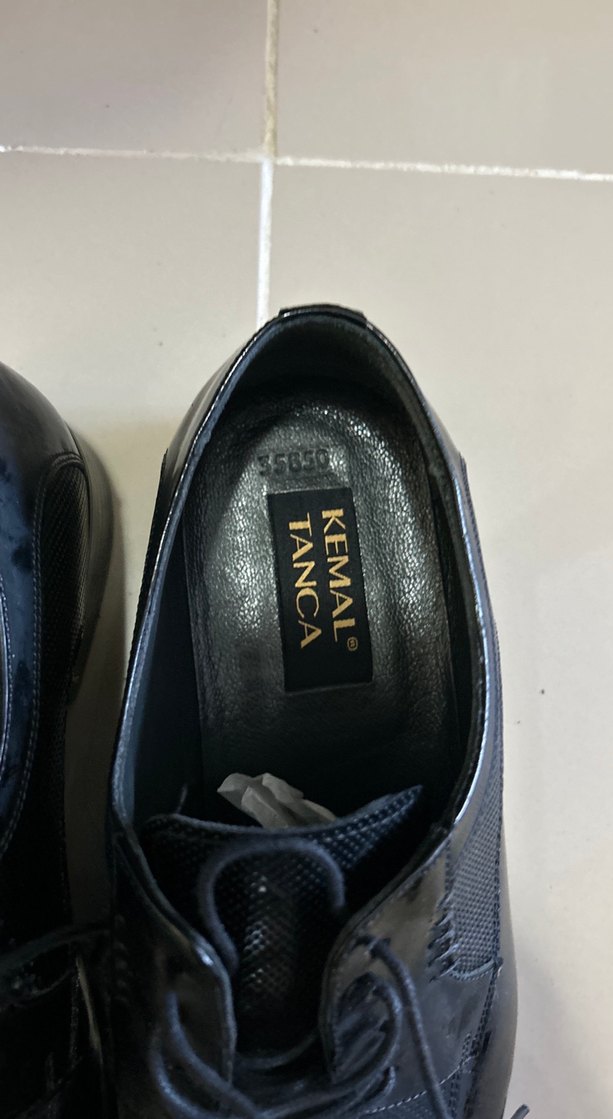 Siyah Yılan Desenli Erkek Klasik Ayakkabı - Görsel 2