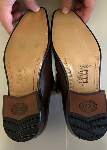 TOGO Kahverengi Deri Tokalı Erkek Klasik Ayakkabı - Görsel 4