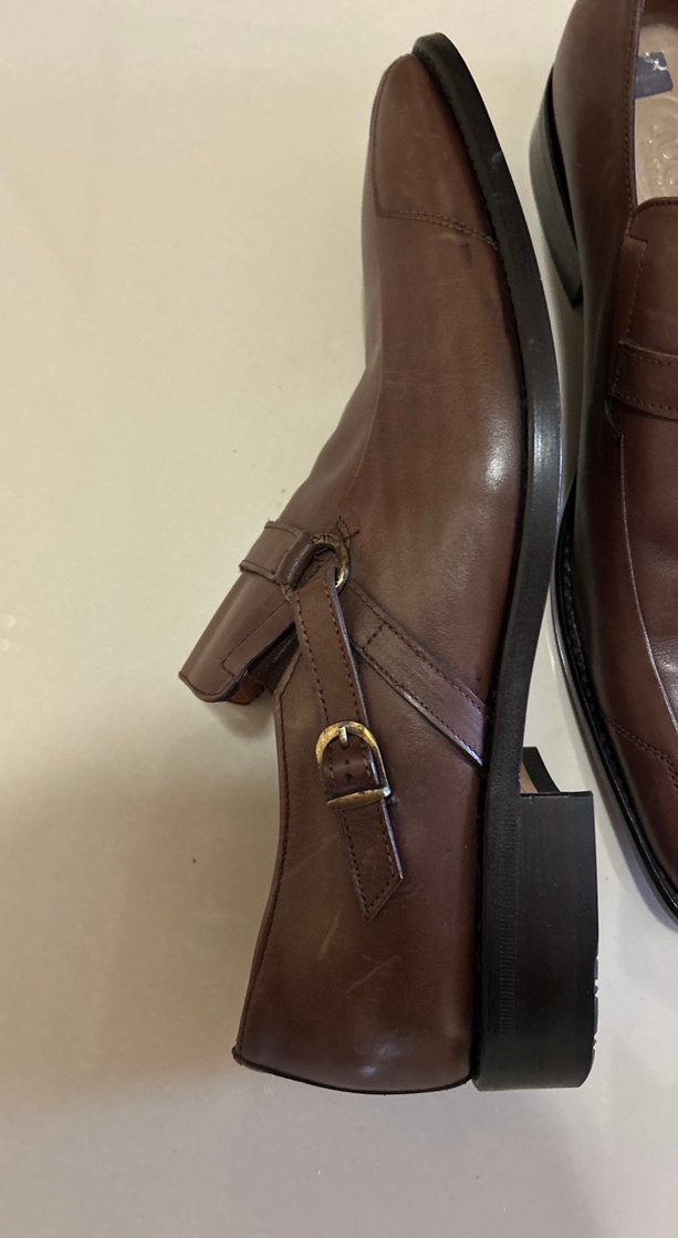 TOGO Kahverengi Deri Tokalı Erkek Klasik Ayakkabı - Görsel 3