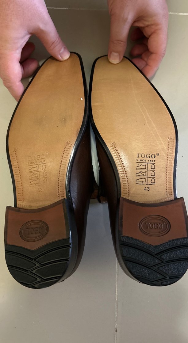 TOGO Kahverengi Deri Tokalı Erkek Klasik Ayakkabı - Görsel 4