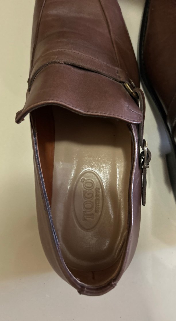 TOGO Kahverengi Deri Tokalı Erkek Klasik Ayakkabı - Görsel 5