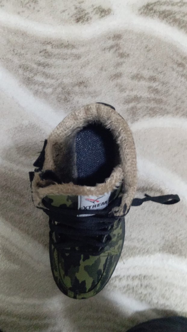 Kahverengi Kamuflaj Desenli Erkek Çocuk Bot - Görsel 4