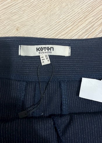 Lacivert Pilili Mini Etek - Görsel 3