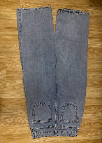 Buz mavisi Denim Midi Kadın Jean - Görsel 4