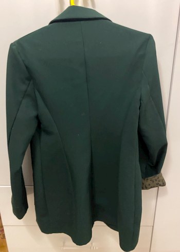 Düğmeli haki Kadın Blazer Ceket - Görsel 5