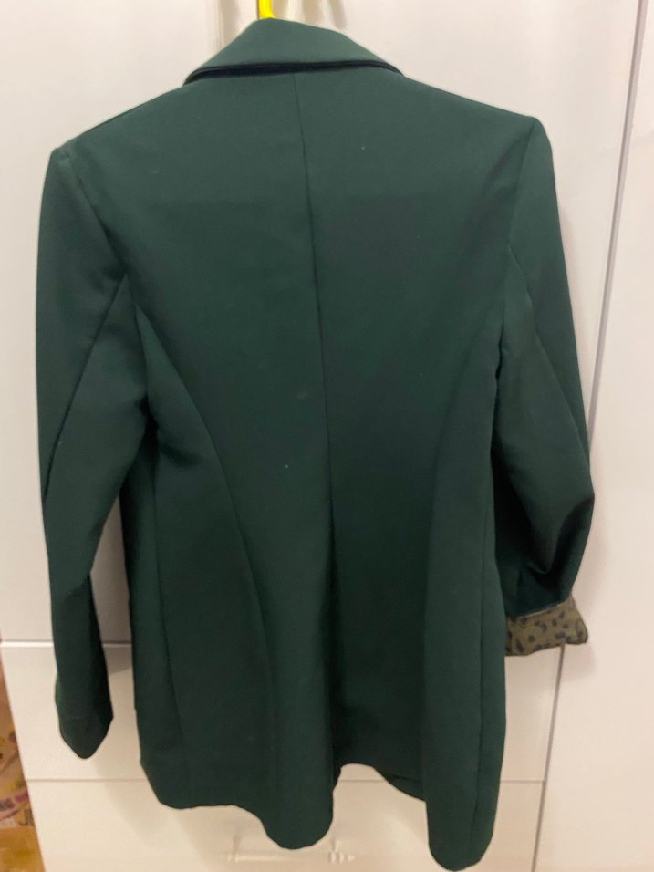 Düğmeli haki Kadın Blazer Ceket - Görsel 5