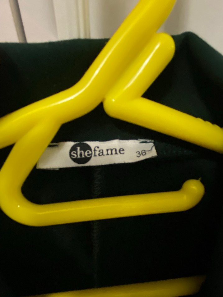 Düğmeli haki Kadın Blazer Ceket - Görsel 2