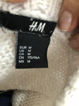 H&M H&M ???? oversize siyah beyaz çizgili kazak