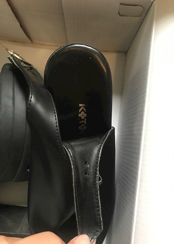 Siyah Kadın Platform Topuklu Ayakkabı - Görsel 2