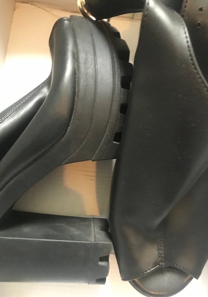 Siyah Kadın Platform Topuklu Ayakkabı - Görsel 3