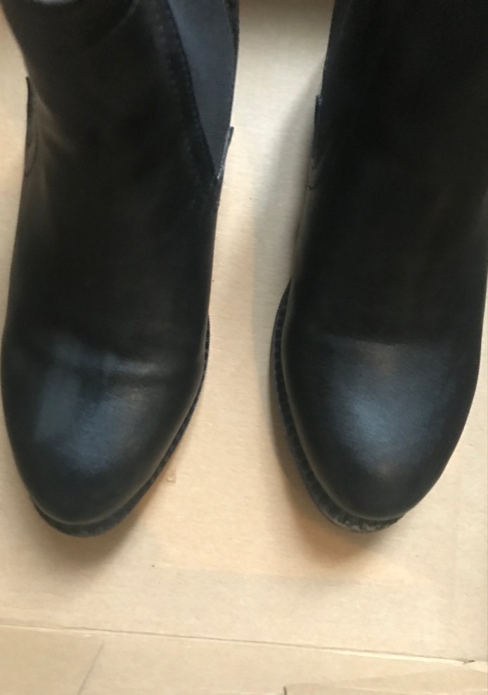 Siyah Süet Tokalı Kadın Bot - Görsel 5