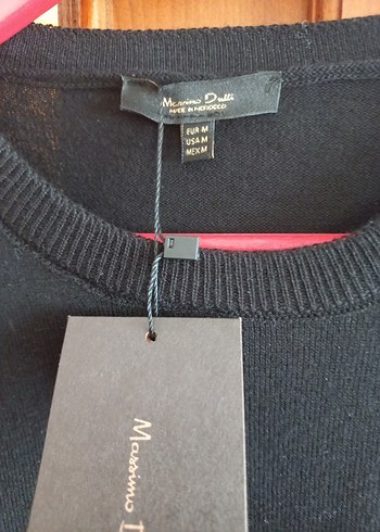 Massimo Dutti Siyah Kısa Kollu Kadın kazak