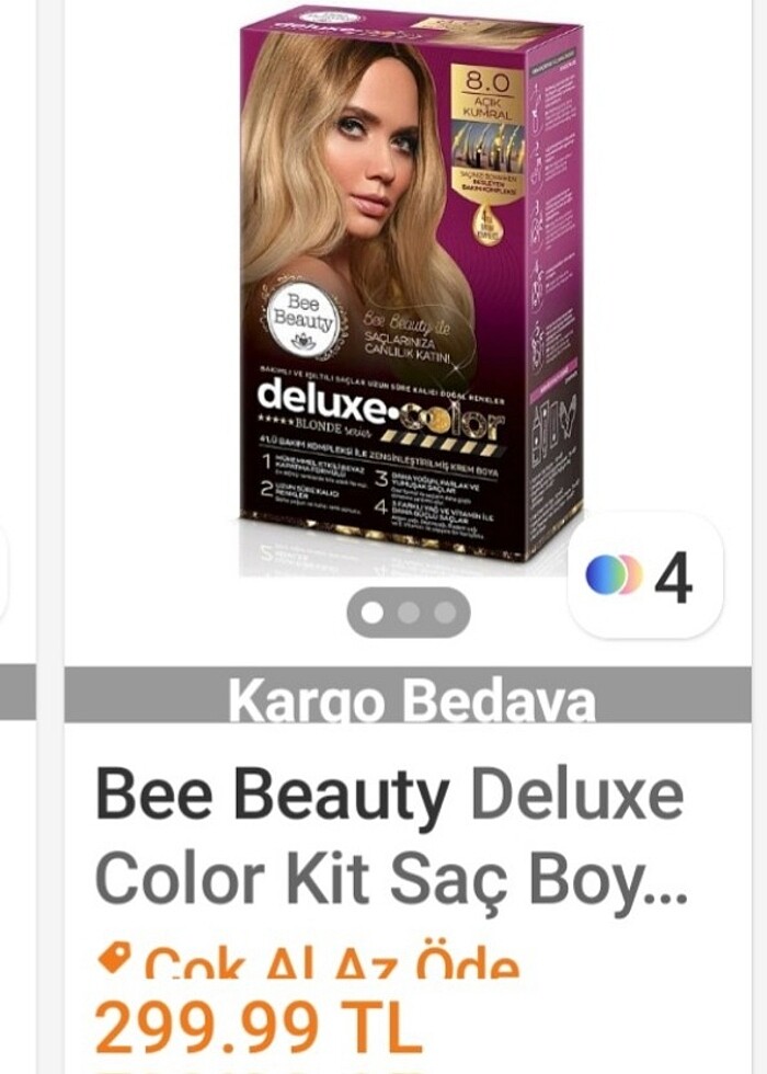 Bayan sac boyasi kutulu sıfır urun - Görsel 3