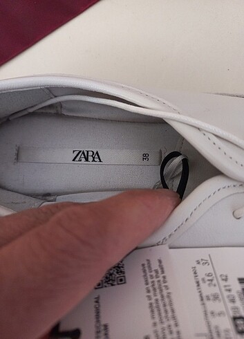 Zara Zara bayan deri ayakkabi etiketli sifir