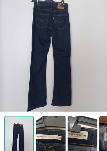 Levis Premium Koyu Mavi Denim Jean