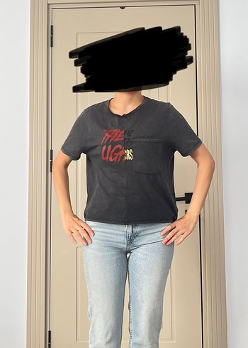 s Beden siyah Renk Zara tişört