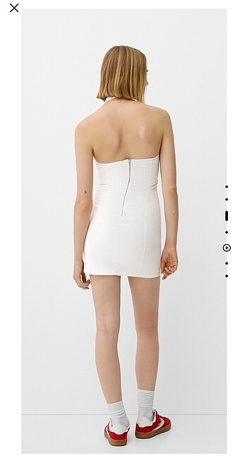 xs Beden Bershka halter yaka mini elbise