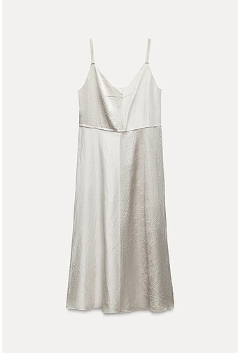 Zara saten elbise
