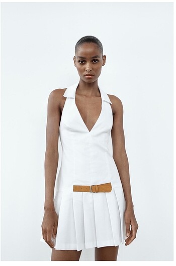 Poplin elbise