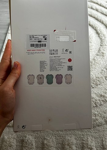 ZARA 5Li uzun kollu body - Görsel 2