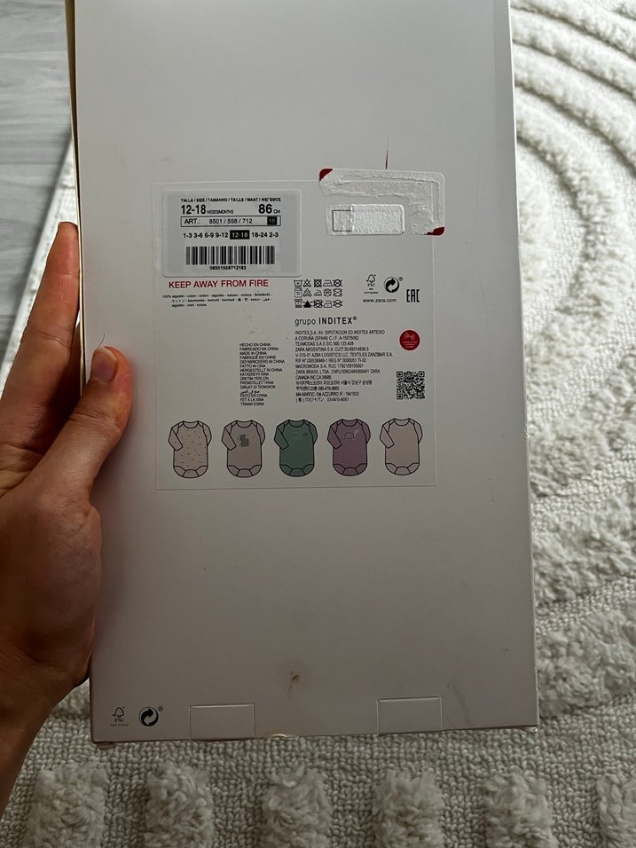 ZARA 5Li uzun kollu body - Görsel 2