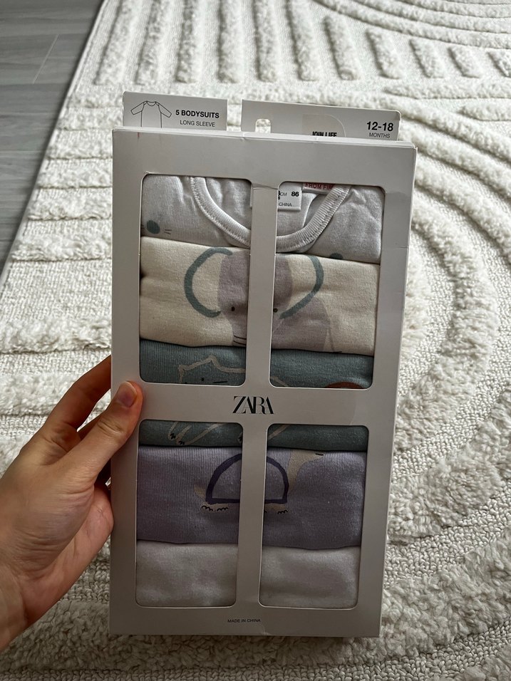 ZARA 5Li uzun kollu body - Görsel 3