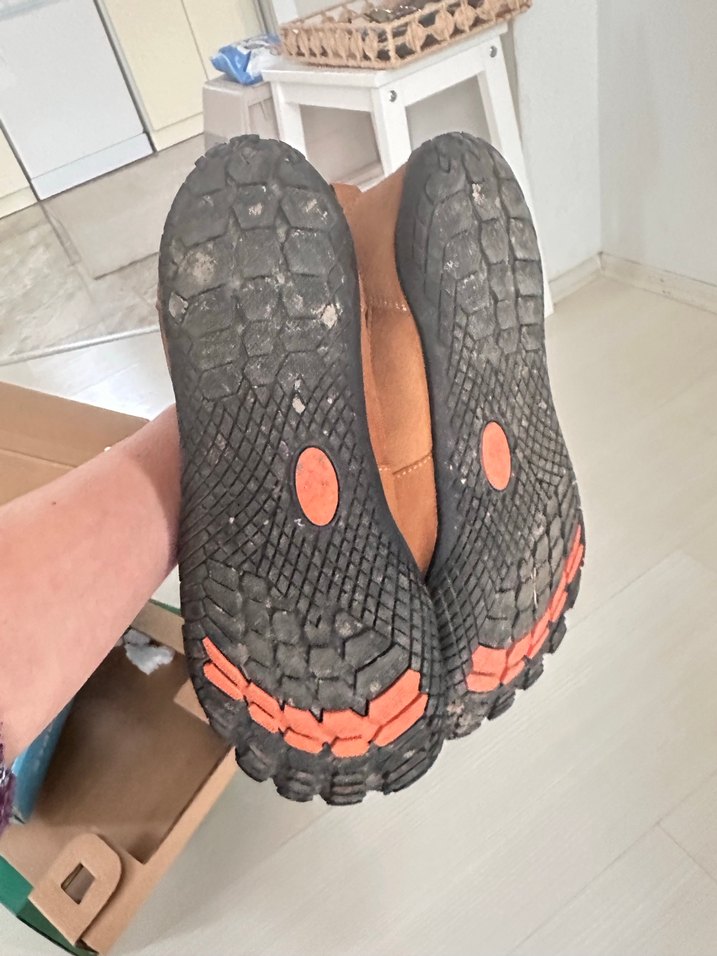 46 numara Barefoot kahverengi yürüyüş botu - Görsel 2