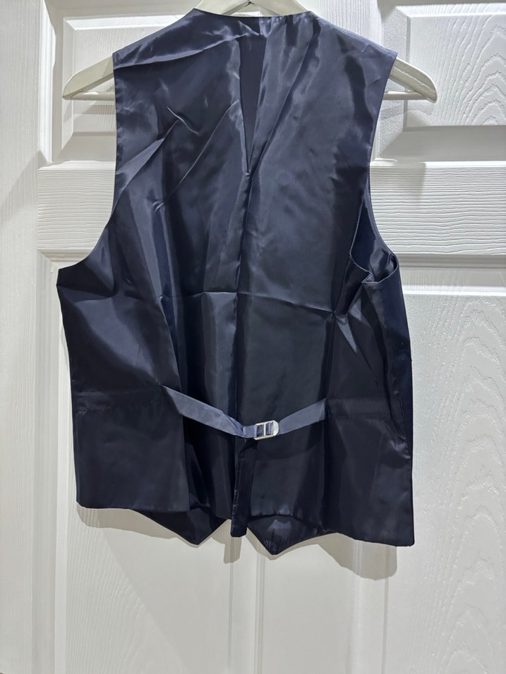 Erkek Lacivert Düğmeli Kolsuz Yelek - Görsel 2