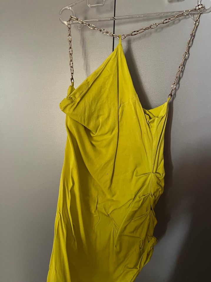 Sarı Drapeli Etno Desenli Mini Monokini - Görsel 3