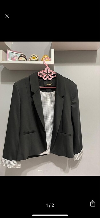 Siyah blazer