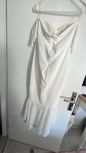 38 Beden beyaz Renk Beyaz elbise