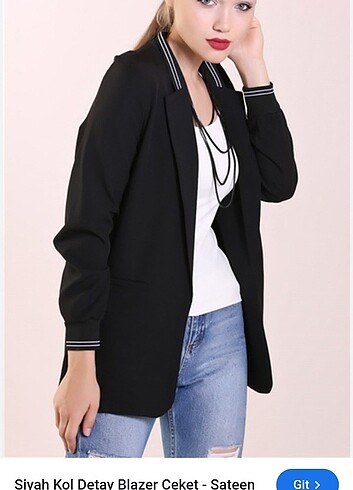 Siyah spor blazer ceket 
