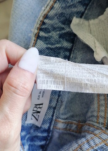 Zara Straight Denim Jean - Görsel 9